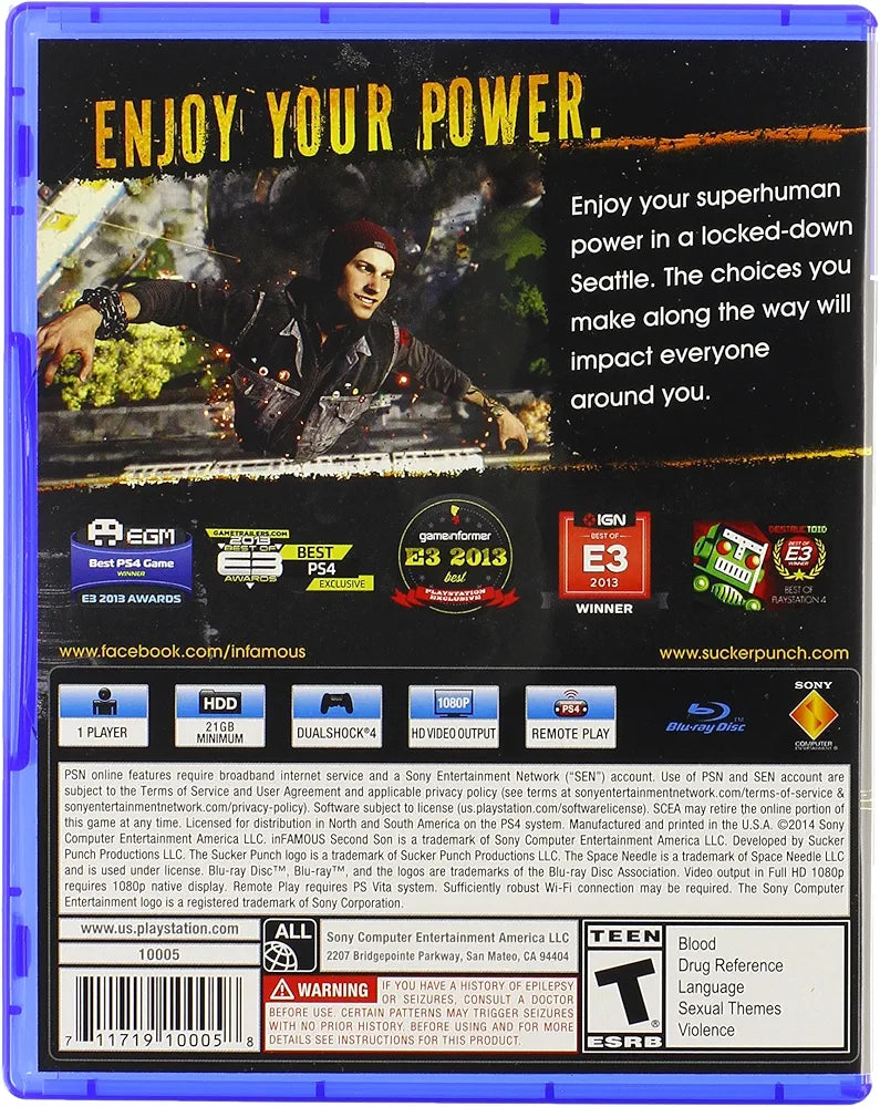 Infamous: Second Son (PS4)
