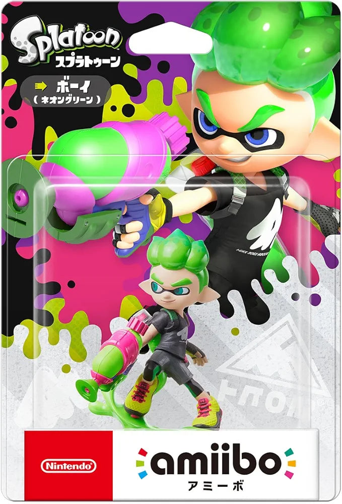 Nintendo AMIIBO: Splatoon 2 - Inkling Boy - Neon Green