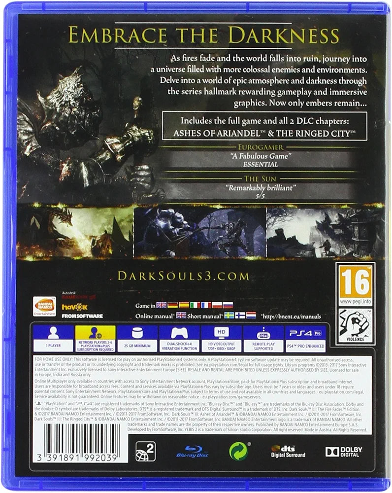 Dark Souls 3: The Fire Fades - GOTY Edition (PS4)