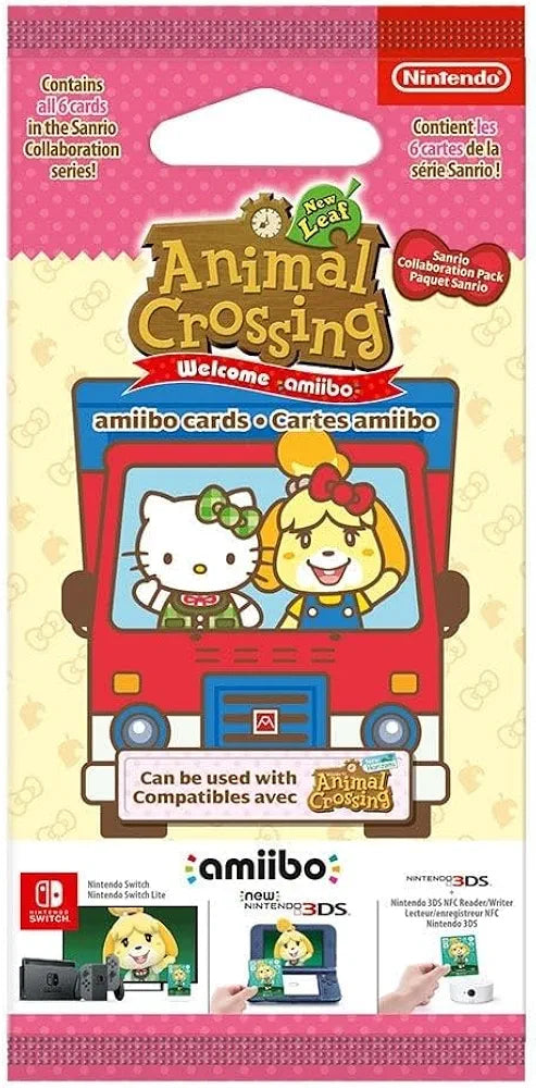 Animal Crossing: New Leaf - Welcome Pack Sanrio - Amiibo 6 Card