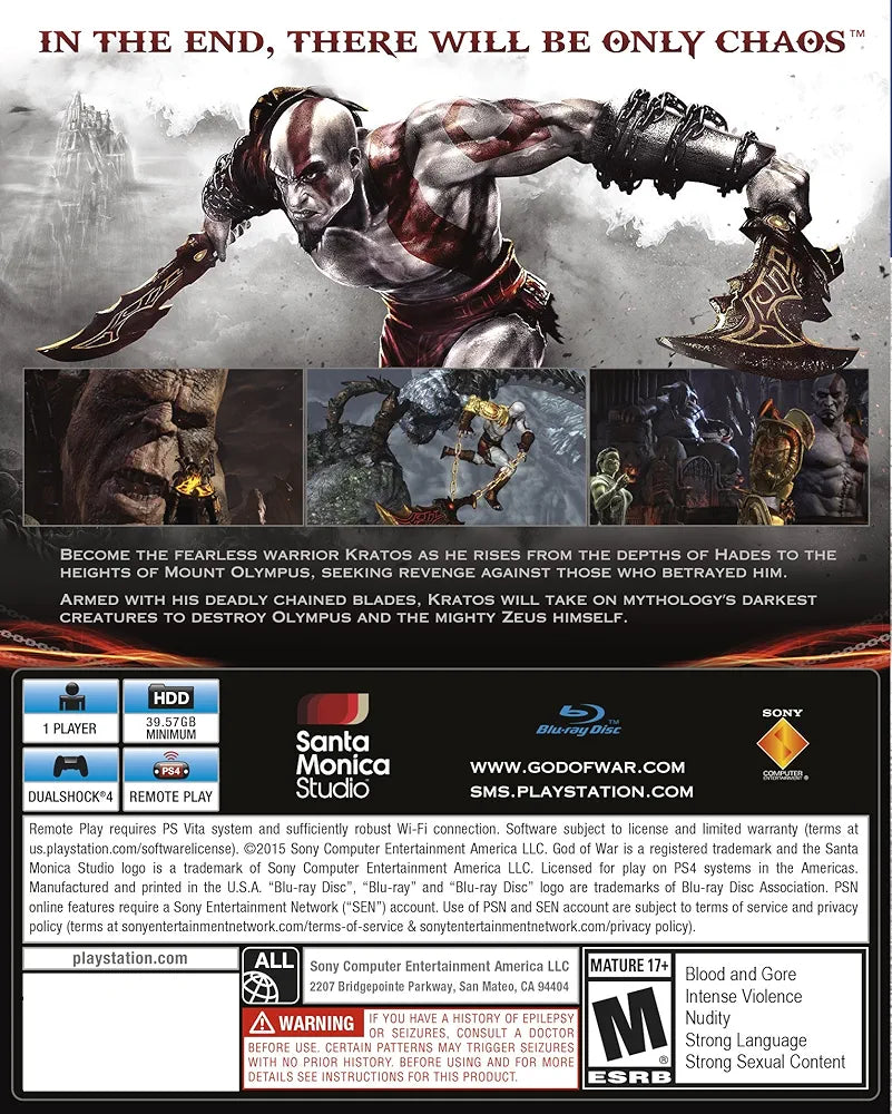 God of War 3 - Remastered (PS4)