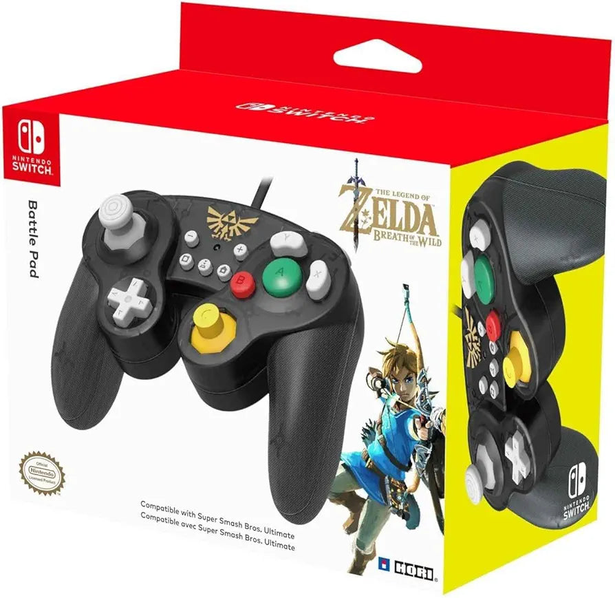 HORI Nintendo Switch Battle Pad (Zelda) GameCube Style Controller - Nintendo Switch