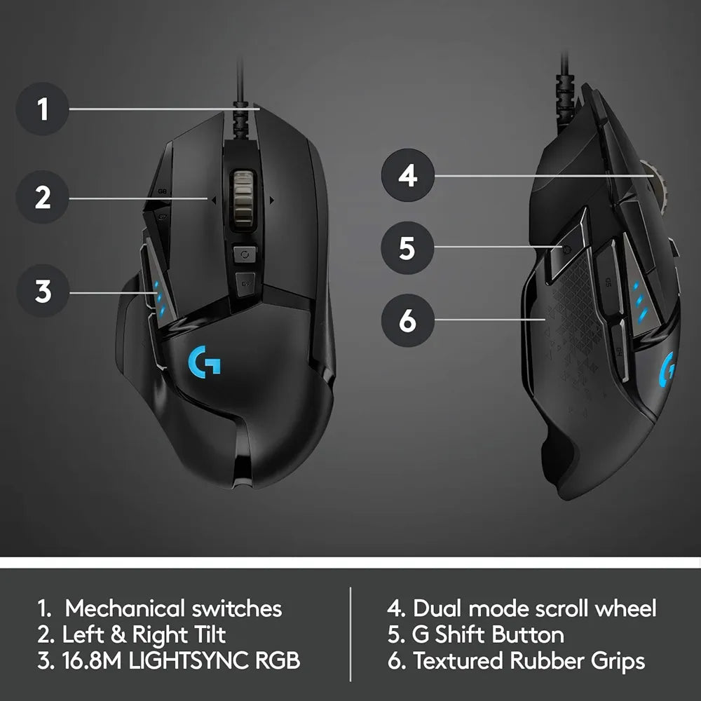 Logitech G502 HERO High Performance Wired