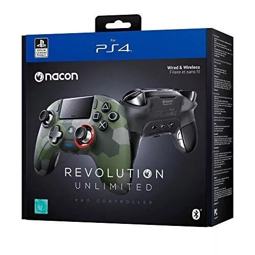 Nacon Revolution Pro Unlimited  PlayStation 4 Controller - Camo Green  (PS4)