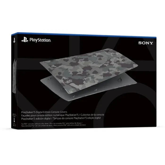 Sony Official Playstation 5 Console Cover - Gray Camo (CAN) (PS5)